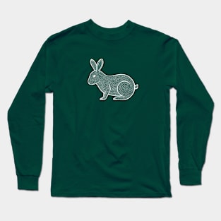 Rabbit - detailed pet and farm animal drawing Long Sleeve T-Shirt